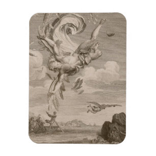 Der Fall von Ikarus, 1731 (Stich) Magnet