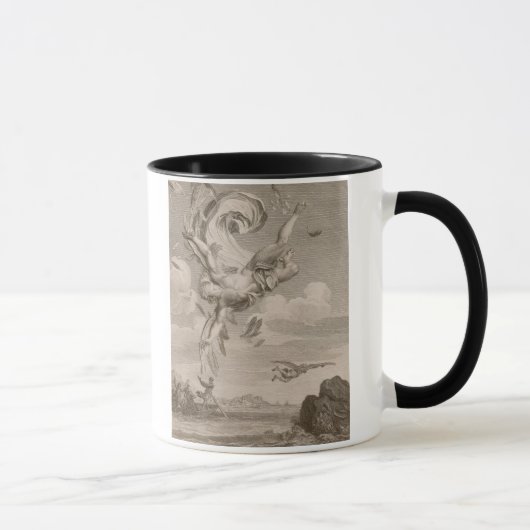 Der Fall von Ikarus, 1731 (Stich) Tasse (Rechts)