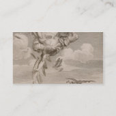 Der Fall von Ikarus, 1731 (Stich) Visitenkarte (Rückseite)