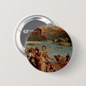 Der Fall von Ikarus-Oval durch Manzuoli Tommaso Button (Vorne & Hinten)