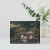 Der Fall von Nineveh Postkarte (Stehend Vorderseite)