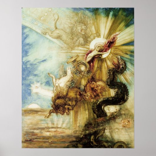 Der Fall von Phaethon (ohne Papier) Poster (Vorne)