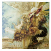 Der Fall von Phaethon (w/c auf Papier) Fliese (Vorderseite)