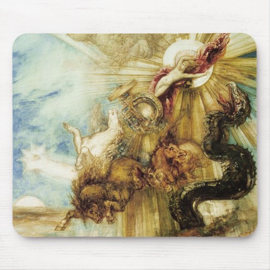 Der Fall von Phaethon (w/c auf Papier) Mousepad (Vorne)