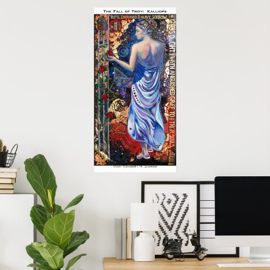Der Fall von Troja: Kalliope Poster (Heimbüro)