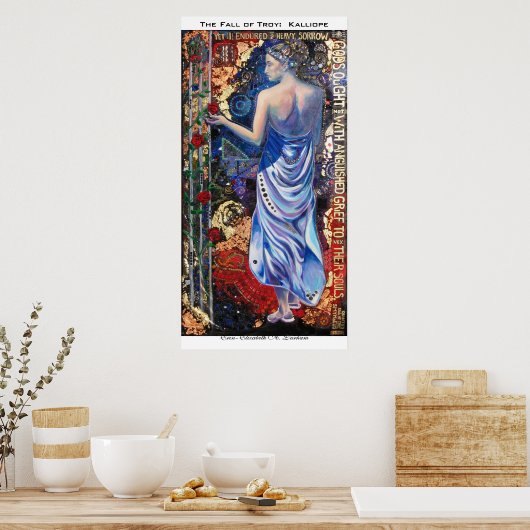 Der Fall von Troja: Kalliope Poster (Küche)