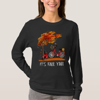 Der Fall Yall Rottweiler Bike Pumpkin Gewürz Fall T-Shirt