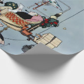 "Der Faltgarten" von W. Heath Robinson Geschenkpapier (Ecke)