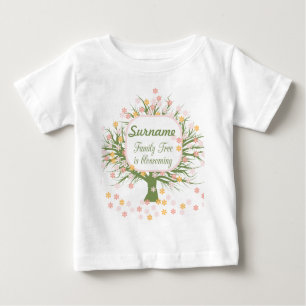 Der Familienbaum blüht Baby T-shirt