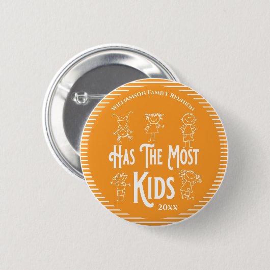 Der Family Wiedersehen Award hat die meisten Kinde Button (Vorne & Hinten)