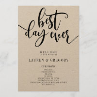 Der Fan des besten Hochzeitsprogramms für jeden Ta