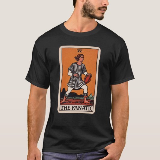 Der Fanatic Fantasy Football Tarot Card Football T-Shirt (Vorderseite)