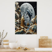 Der Fang des goldenen Fischers auf dem Seeweg Poster (Küche)