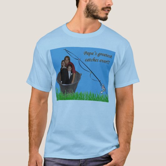 Der Fang des Papas T-Shirt (Vorderseite)