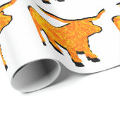 DER FANTASTISCHE LONGHORN GESCHENKPAPIER (Rolleneckpunkt)