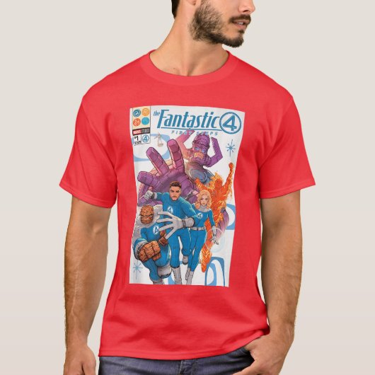 Der fantastische vier erste Schritte Comic-Book-Co T-Shirt (Vorderseite)