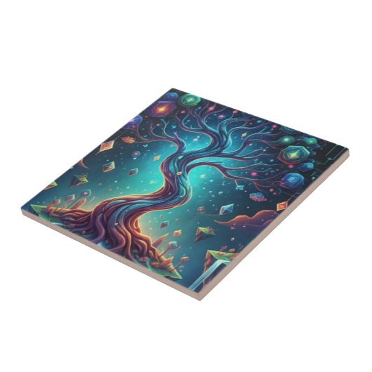 "Der fantastische Wald - Fantasievolle Reisen" Fliese (Seite)