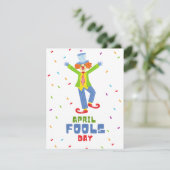 Der farbenfrohe Aprilscherz Feiertagskarte (Stehend Vorderseite)