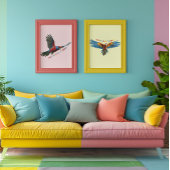 Der farbenfrohe australische Papagei Poster