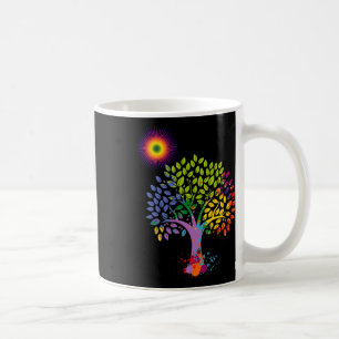 Der farbenfrohe Baum, der der Erde Leben gibt, sto Kaffeetasse