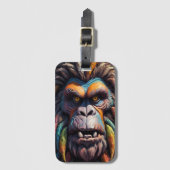 Der farbenfrohe Blick auf Bigfoot Gepäckanhänger (Vorderseite Vertikal)