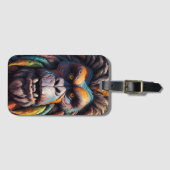 Der farbenfrohe Blick auf Bigfoot Gepäckanhänger (Vorderseite (Horizontal))