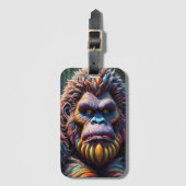 Der farbenfrohe Blick auf Bigfoot Gepäckanhänger (Vorderseite Vertikal)