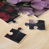 Der farbenfrohe Blumengarten im Blühen, harte Puzzle (Seite)