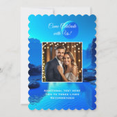 Der farbenfrohe Drache speichert die Datumskarten Einladung (Rückseite)