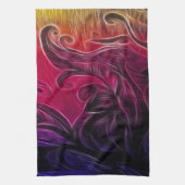 Der farbenfrohe Garten Geschirrtuch (Vertikal)