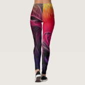 Der farbenfrohe Garten Leggings (Rückseite)