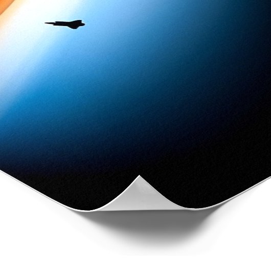 Der farbenfrohe Horizont der Erde aus der ISS Poster (Ecke)