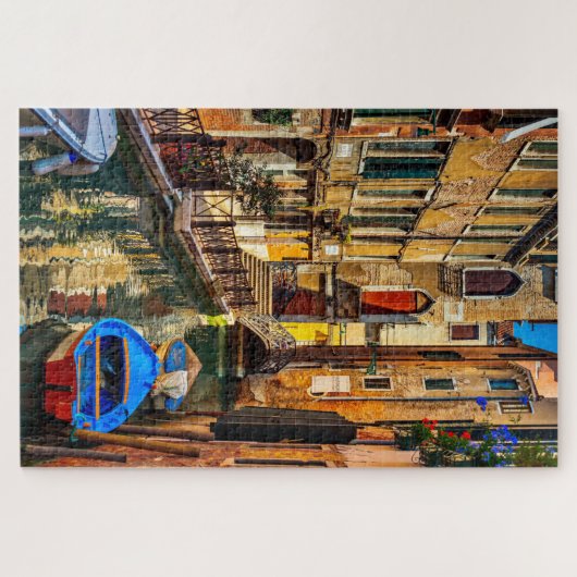 Der farbenfrohe Kanal von Venedig Puzzle (Horizontal)