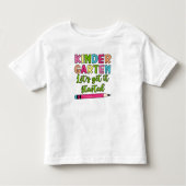 Der farbenfrohe Kindergarten Lasse los - Erster Kleinkind T-shirt (Vorderseite)