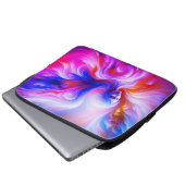 Der farbenfrohe luftige Engel auf der Vorderseite Laptopschutzhülle (Vorne Knopf)