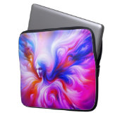 Der farbenfrohe luftige Engel auf der Vorderseite Laptopschutzhülle (Vorderseite Links)