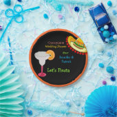 Der farbenfrohe mexikanische Fiesta Couple-Poltera Pappteller (Party)