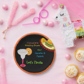 Der farbenfrohe mexikanische Fiesta Couple-Poltera Pappteller (Party)