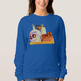 Der farbenfrohe mexikanische Tag des Toten Zuckers Sweatshirt