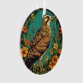 Der farbenfrohe Montagu-Vogel Ornament (Vorderseite)
