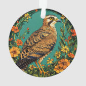 Der farbenfrohe Montagu-Vogel Ornament (Rückseite)
