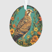 Der farbenfrohe Montagu-Vogel Ornament (Vorderseite)