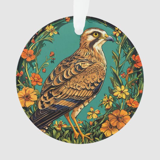 Der farbenfrohe Montagu-Vogel Ornament (Vorderseite)