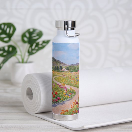 Der farbenfrohe Pfad Trinkflasche (Yoga)