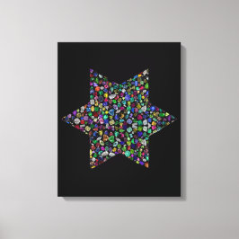 Der farbenfrohe Star von David Leinwanddruck