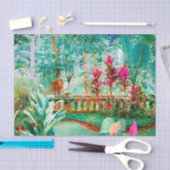 Der farbenfrohe und lebendige Tropengarten Seidenpapier (Handwerk)