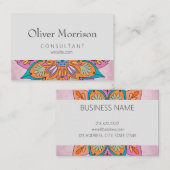 Der farbenfrohe Zirkel Indiens: Ein dekoratives Ma Treuekarte (Vorne/Hinten)