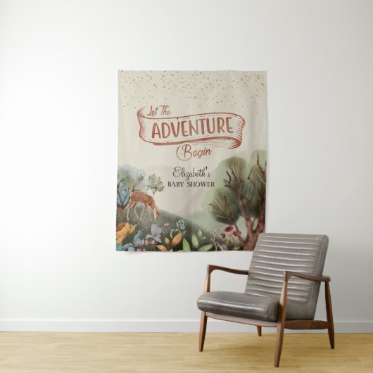 Der farbige Stift Lasse den Hintergrund des Abente Wandteppich (Beispiel)