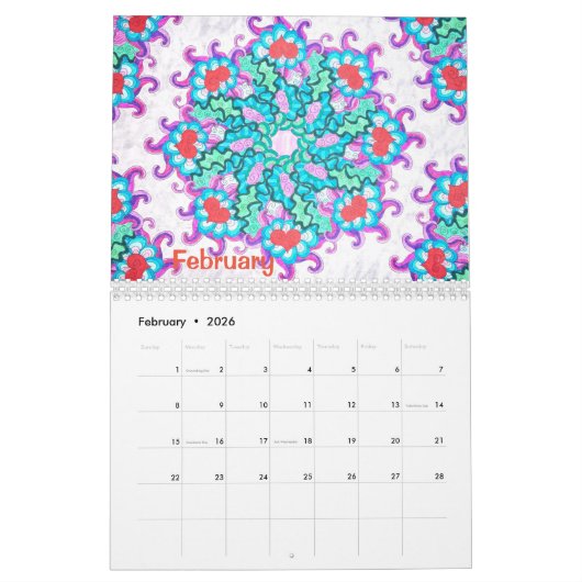 Der Farbkalender Kalender (Feb 2026)