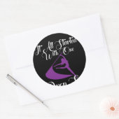 Der Farbschutz startete mit einer Spin-Spin Runder Aufkleber (Umschlag)